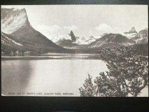 Vintage Postcard 1915-1930 St. Mary's Lake Glacier Park Upper End Montana