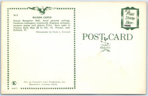 c1950s Proctor, Vt. Wilson Castle Reception Hall Mahogany Woodwork Antiques A219