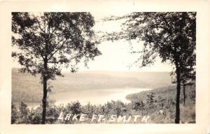 Lake Fort Smith-View of Lake from Trees~near Mulberry~c1950s RPPC-Postcard