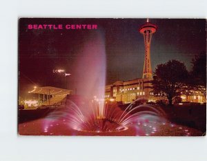 M-164994 International Fountain at Night Seattle Washington USA