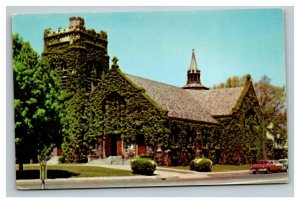 Vintage 1950's Postcard South Methodist Church Main St. Manchester Connecticut