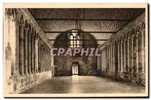 Old Postcard La Douce France Le Mont St Michel Abbey Refectory Des Moines