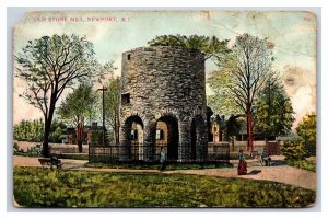 Old Stone Mill Touro Park Newport Rhode Island RI UNP DB Postcard Y10