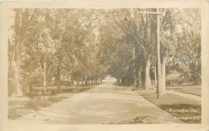 RPPC Postcard Barrington Ave. Barrington RI  Bristol County