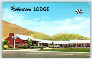 NEPHI, Utah UT   Roadside  ROBERTSON LODGE ca 1950s  Juab County   Postcard