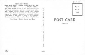 Normandy Farm Potomac, Maryland MD Postcards