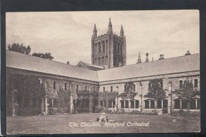 Herefordshire Postcard - The Cloisters, Hereford Cathedral    RS14712