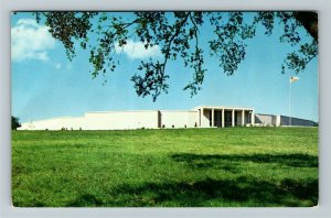 Independence MO- Missouri, Harry S Truman Library, Museum, Chrome Postcard
