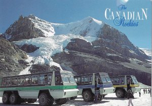 Snowcoaches take Visitors on Athabasca Glacier Columbia Icefield Canada 4 by 6