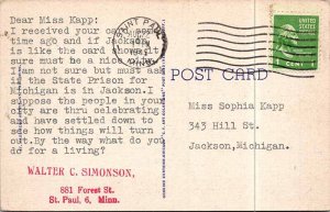 Postcard BRIDGE SCENE St. Paul Minnesota MN AN9137