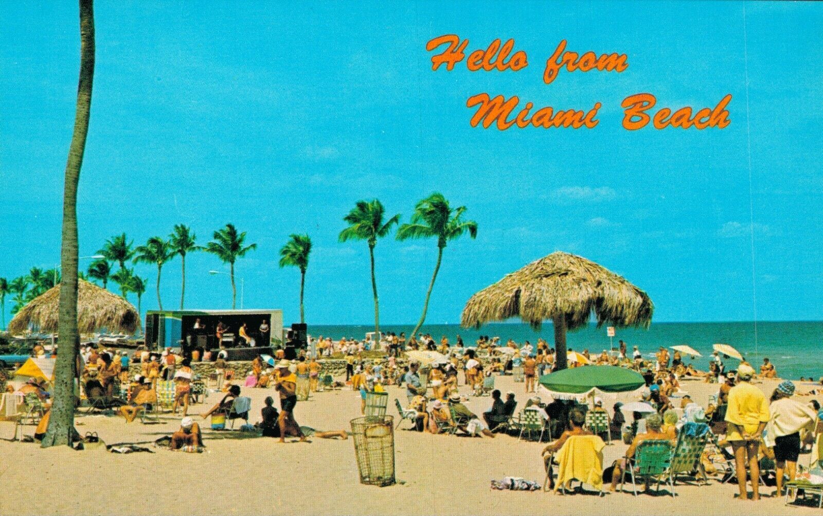 Vintage Miami Beach Florida Postcard