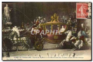Old Postcard Versailles Musee Napoleon Entry into Marie Louise Tuileries on t...