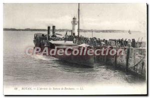 Old Postcard Royan Arrival From Boat De Bordeaux