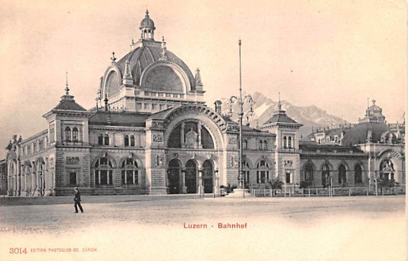 Luzern Bahnhef Switzerland Unused 