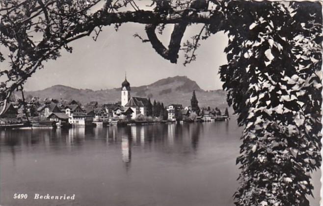 Switzerland Beckenried Panorama 1956 Photo