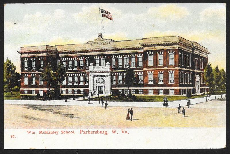 Wm McKinley School Parkersburg West Virginia Used c1907