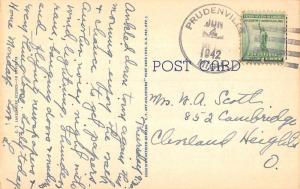 Prudenville Michigan Greetings From drive to Houghton Lake antique pc ZA440415