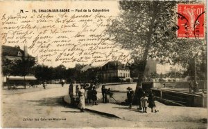 CPA Chalon sur Saone Pont de la Colombiere FRANCE (952707)