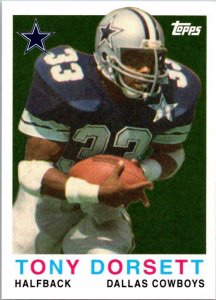 2008 Topps Football Card Tony Dorsett Dallas Cowboys sk20789