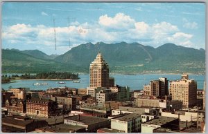 Vintage 1956 Vancouver Harbour Marine Bldg Stanley Park Postcard BC Canada H82