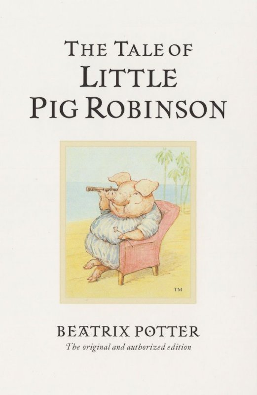 The Tale Of Little Pig Robinson Beatrix Potter Book Postcard