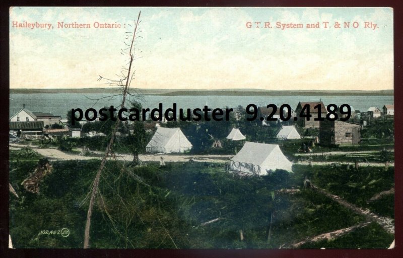 4189 - HAILEYBURY Ontario Postcard 1900s Panoramic View