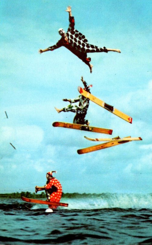 Florida Cypress Gardens Clowns Spectacular Water Ski Show