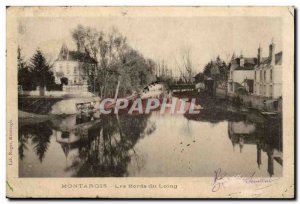 Montargis Old Postcard edges of the Loing