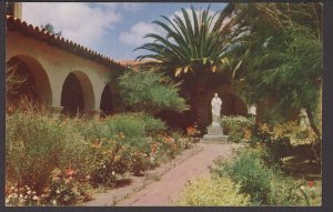 California San Diego Mission San Diego de Alcala Inner Court and Garden ~ Chrome