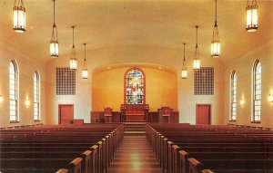 PARKERSBURG, West Virginia WV ~STOUT MEMORIAL CHURCH Interior Sanctuary Postcard