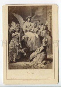 3185804 GOETHE Mignon ANGEL Wings by KAULBACH old CABINET Card