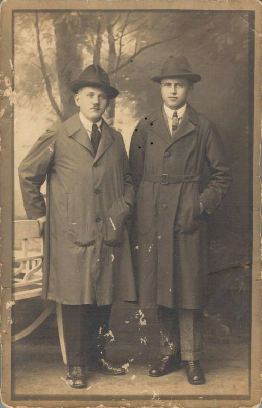 Early 1900s Men In Suits REAL PHOTO 02.71