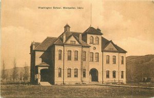 C-1910 Montpelier Idaho Washington School Postcard Rinehart Studios 20-11063