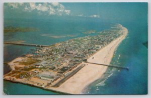 Ocean City MD Aerial View of Maryland Finest Summer Resort Postcard B48