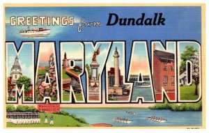 Maryland Dundalk   LARGE LETTER