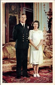 UK Royalty The Duke and Duchess of Edinburgh Princess Elizabeth Postcard Z9