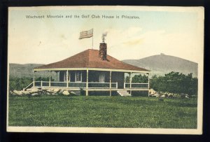 Princeton, Massachusetts/MA Postcard, Golf Club House, Golfing, Wachusett, 1908!
