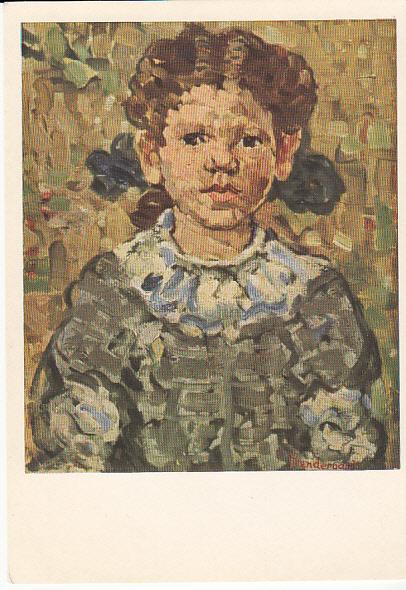 Girl in Blue by Maurice Pendergast  Unused