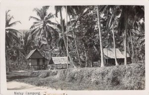 Early Real Photo, Malay Nampong, Penang,Malasia ,Old Postcard