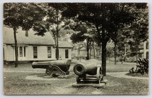 Greenville Pennsylvania~Pair of Civil War? Cannons in Park~Home~Wm H Graff PC