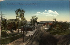 Enfield NH B&M RR Train Station Depot c1910 Postcard