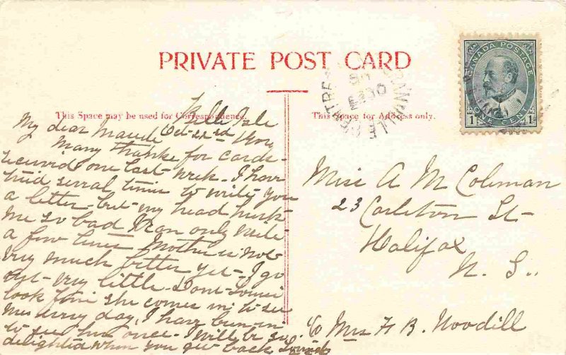 King Street St John New Brunswick Canada postcard