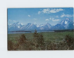 Postcard Teton Range, Grand Teton National Park, Jackson Hole, Wyoming