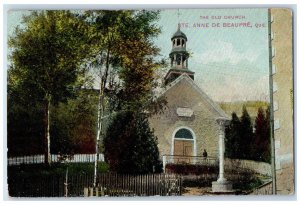 c1910 The Old Church Ste. Anne De Beaupre Quebec Canada Unposted Postcard 