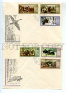 487237 POLAND 1968 year set of FDC hunting