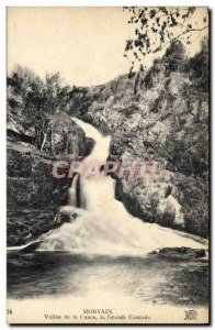 Old Postcard Mortain Vallee Cance Great waterfall