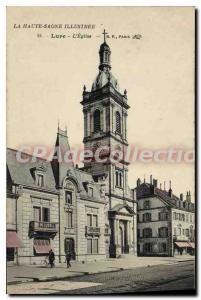 Postcard Old Church Lure Haute Saone Illustree