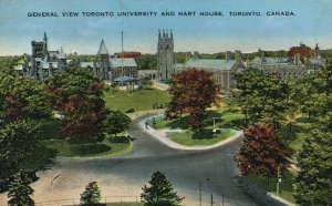 Vintage Postcard Toronto University School Buildings and Hart House Canada CAN