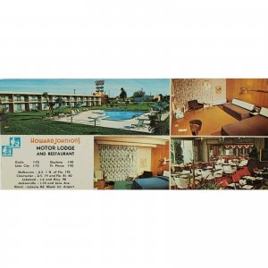 Howard Johnson Hotel Motor Lodge FL Advertising Postcard
