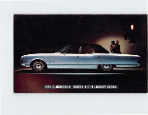 Postcard 1966 Oldsmobile Ninety Eight Luxury Sedan Oldsmobile